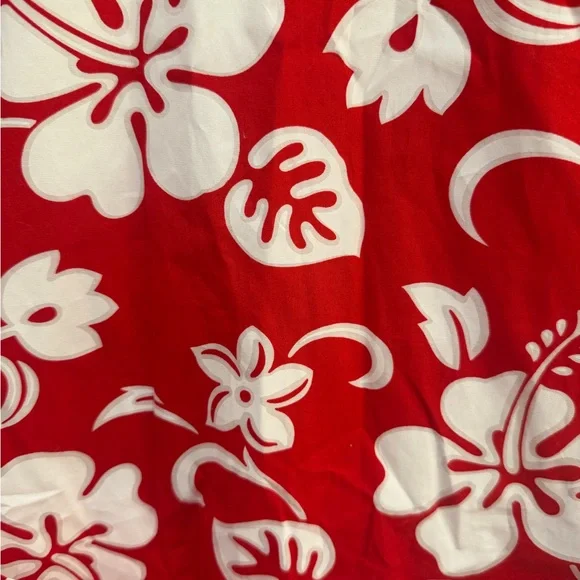 Puanani Red White Hibiscus Dress size XXL NEW - Picture 6 of 7